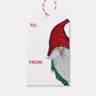 Winter-Gnome-Geschenkanhänger Geschenkanhänger