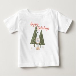 Winter Gnome Happy Holidays Matching Baby T-shirt