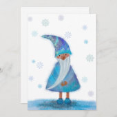 Winter Gnome Holiday Blank Card Feiertagskarte (Vorne/Hinten)