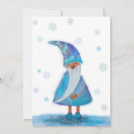 Winter Gnome Holiday Blank Card Feiertagskarte