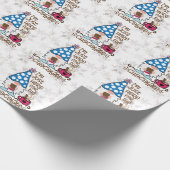 Winter Gnome Ich bin nur hier für die Schokolade Geschenkpapier (Ecke)