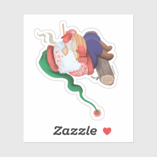 Winter Gnome Jultomten  Aufkleber (Blatt)