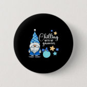 Winter Gnome, Nordic, Christmas Gnome Button (Vorderseite)