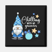 Winter Gnome, Nordic, Christmas Gnome  Magnet (Vorne)