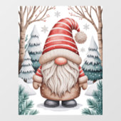 Winter Gnome Window Cling Fensteraufkleber (Blatt)