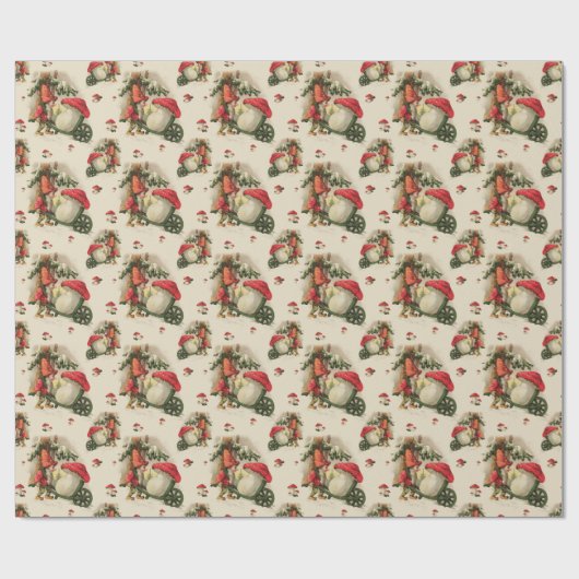 Winter Gnome Wrapper Small Geschenkpapier (Flach)
