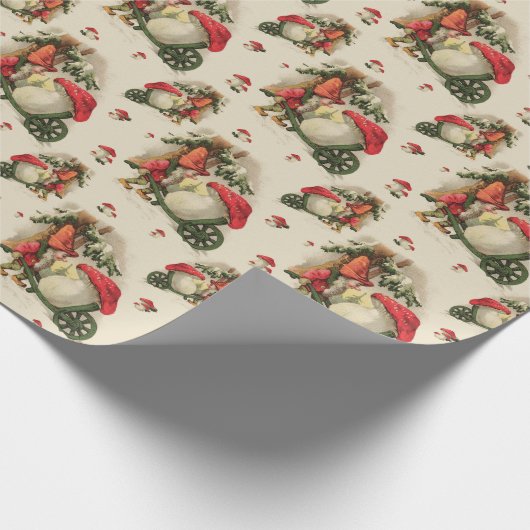 Winter Gnome Wrapper Small Geschenkpapier (Ecke)
