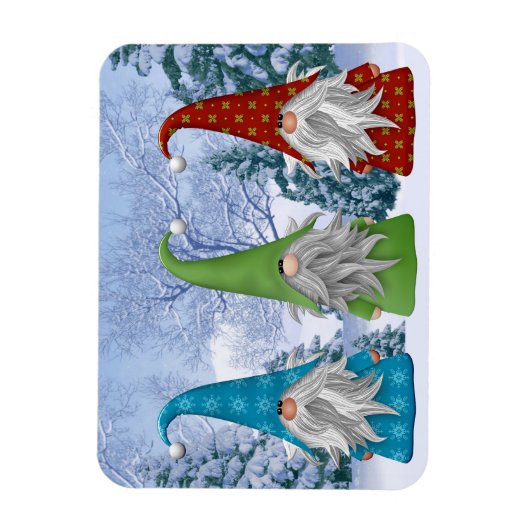 Winter Gnomes Magnet (Vertikal)