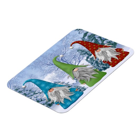Winter Gnomes Magnet (Linke Seite)