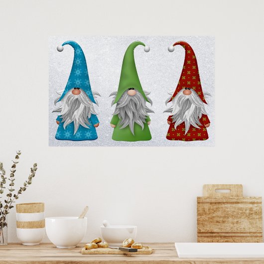 Winter Gnomes Poster (Küche)