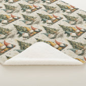 Winter Gnomes With Lit Christmas Tree Sherpadecke (3/4)