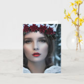 Winter Goddess Jedes Anlasses Card Karte (Gelbe Blume)