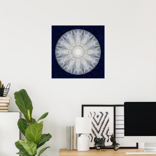 Winter Goddess Mandala Poster (Heimbüro)