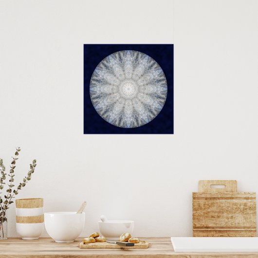 Winter Goddess Mandala Poster (Küche)