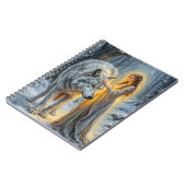 Winter Goddess & White Wolf Notizblock (Linke Seite)