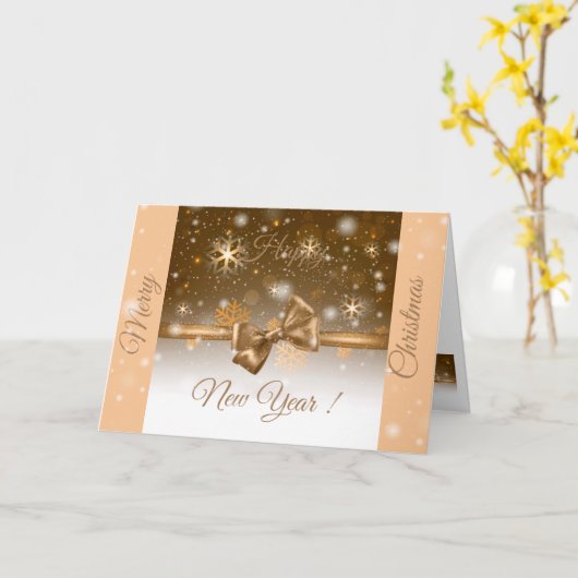 Winter Gold Karte (Gelbe Blume)