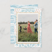 Winter Gold Weihnachts-Fotokarten Dankeskarte (Vorne/Hinten)