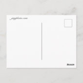 Winter Goldfinch Postkarte (Rückseite)