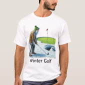 Winter Golf - Golf T - Shirt (Vorderseite)