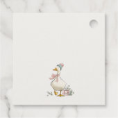 Winter Goose Christmas Funny Merry Goosmas  Geschenkanhänger (Rückseite)