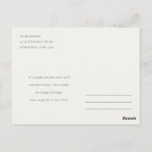 Winter Goose Christmas Funny Merry Goosmas  Postkarte (Rückseite)