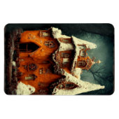 Winter Gothic Gingerbread House Magnet (Horizontal)