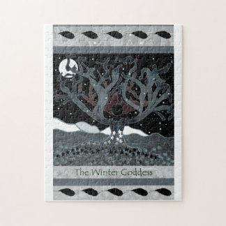 Winter-Göttin-Puzzlespiel Puzzle
