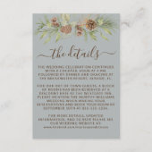 Winter Gray Details UAWG Website Hochzeit Begleitkarte (Vorderseite)