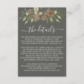 Winter Gray Details UAWG Website Hochzeit Begleitkarte (Vorderseite)