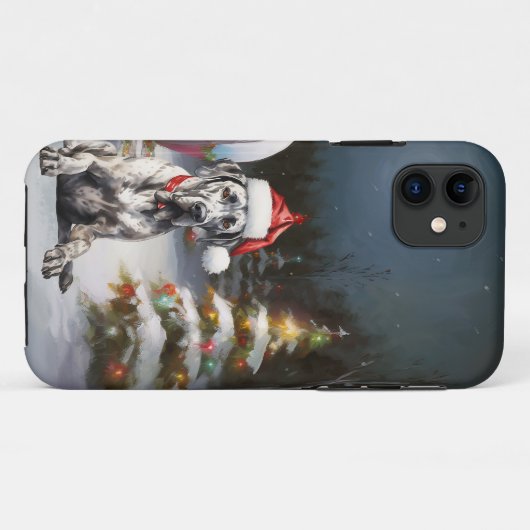 Winter Great Dane Caravan Weihnachtsabenteuer Case-Mate iPhone Hülle (Rückseite (Horizontal))