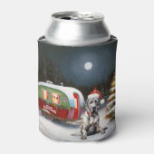 Winter Great Dane Caravan Weihnachtsabenteuer Dosenkühler (Kanne Vorderseite)