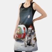 Winter Great Dane Caravan Weihnachtsabenteuer Schürze (InSitu)