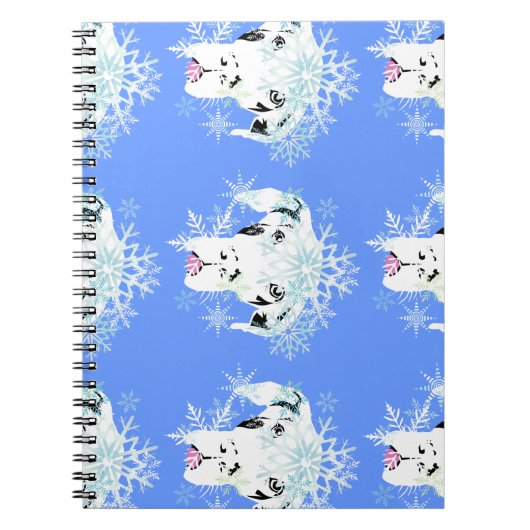 Winter Great Dane Notizblock (Vorderseite)