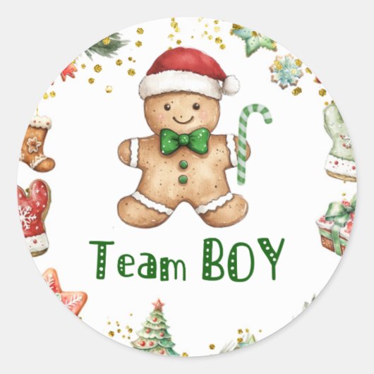 Winter Green Cookie Team Boy Sticker (Vorderseite)