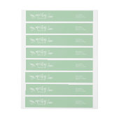 Winter Green Holly und Pine Frohe Weihnachten (Bogen)