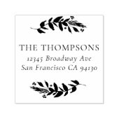 Winter Greenerity Address Self Inking Rubber Brief Permastempel (Design)