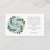 Winter Greenery Baby Duschbücher für Baby Begleitkarte (Vorderseite)