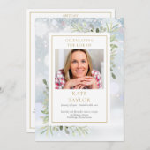 Winter Greenery Beerdigung des Serviceprogramms Programm (Vorne/Hinten)