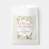 Winter Greenery Berries Wreath Weihnachten Geschenktütchen (Vorderseite)