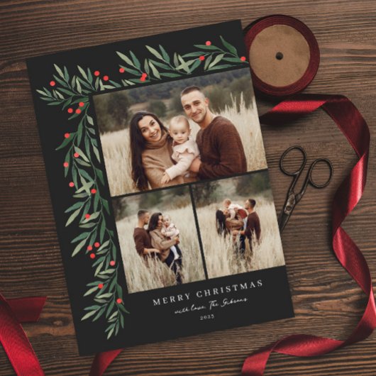 Winter Greenery Black 3 Foto Weihnachten