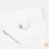 Winter Greenery Blank Homemade Jar Canning Runder Aufkleber (Umschlag)