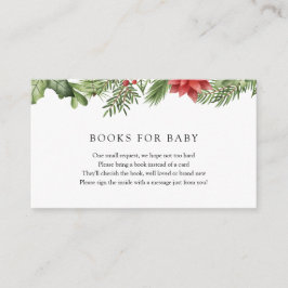 Winter Greenery Books for Baby insert card