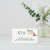 Winter Greenery Books for Baby insert card (Stehend Vorderseite)