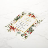 Winter Greenery Brautparty Folieneinladung (Gedreht)