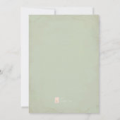 Winter Greenery Bridal Dusche Einladung (Rückseite)