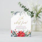 Winter Greenery Budget Weihnachtsfeier (Stehend Vorderseite)