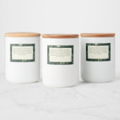 Winter Greenery Christmas Hot Chocolate Mix Lebensmitteletikett (Flaschen)