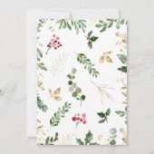 Winter Greenery Couples Shower Invitations Einladung (Rückseite)