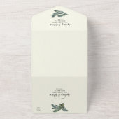 Winter Greenery | Elfenbeinhochzeit All In One Einladung (Außenbereich)