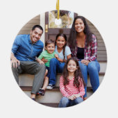 Winter Greenery Erste Weihnachtsfeier Neues Zuhaus Keramik Ornament (Hinten)